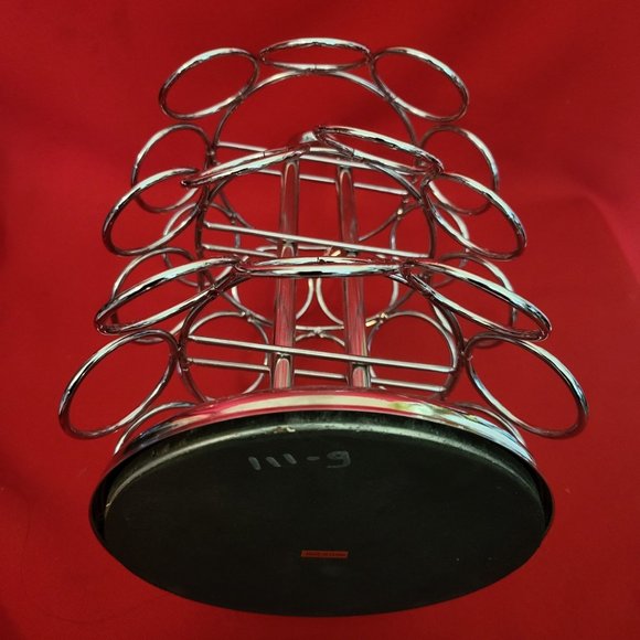 Coffee Pod Holder 27 Chrome Spinning Carousel Countertop - Picture 6 of 10